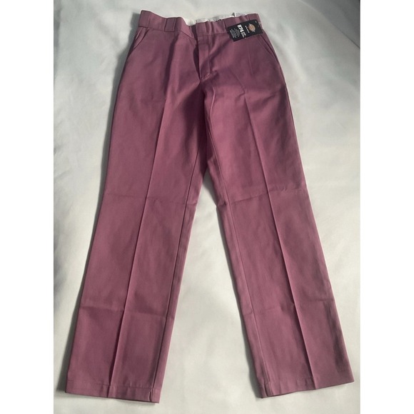 Dickies 874 Women's Work Pants 6 Reg Mauve Pink Original Fit Straight Leg New - Picture 2 of 11